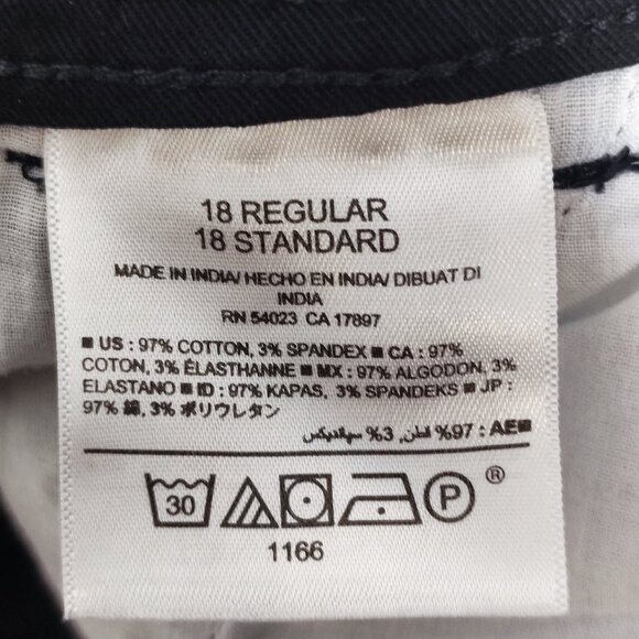 Old Navy Jeans Bootcut women's size 18 regular black - Picture 6 of 12